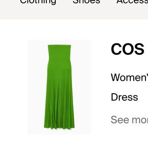COS Vibrant Green Midi Dress